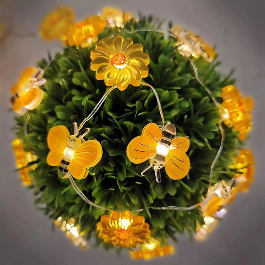 Luces Decorativas LED Flores y Abejas para Fiestas - Image 6
