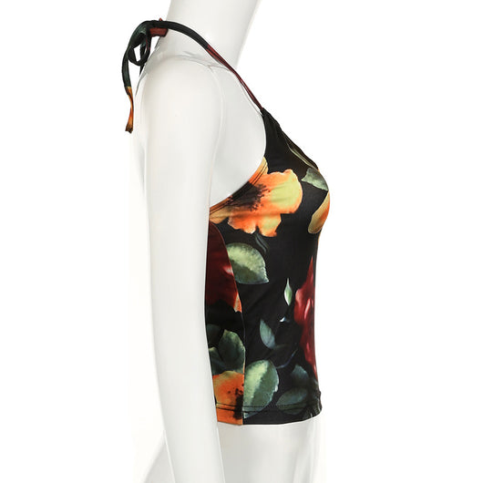 Top Halter Personalizado Slim Fit Escotado con Detalles Calados - Image 11