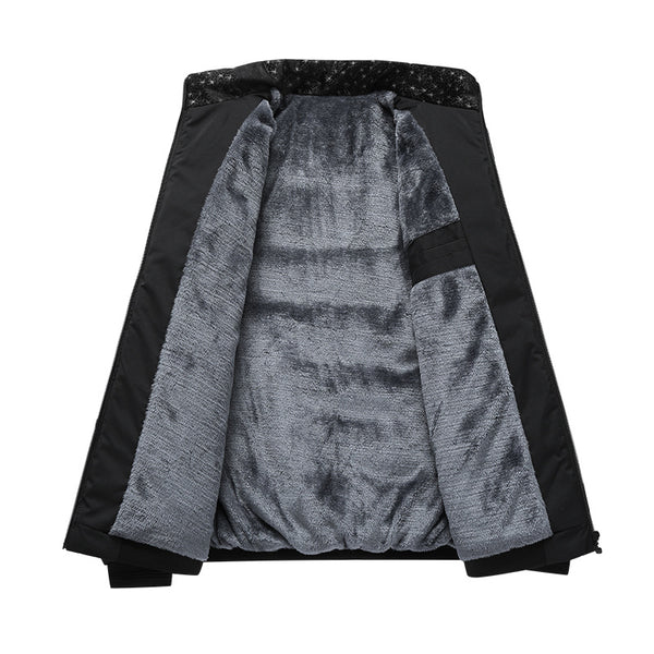 Chaqueta Acolchada de Algodón con Forro Polar para Hombre