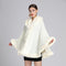 Chal Capucha con Cuello de Piel de Conejo Rex