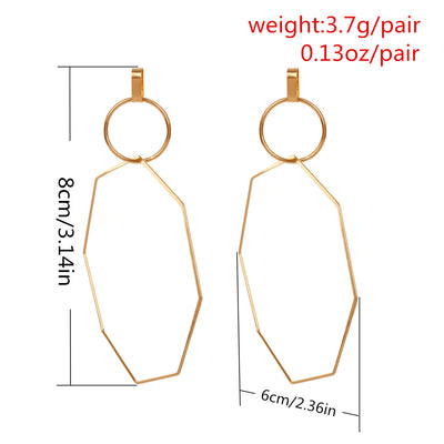 Aretes de Negocio Minimalistas con Elementos Geométricos para Mujer - Image 2