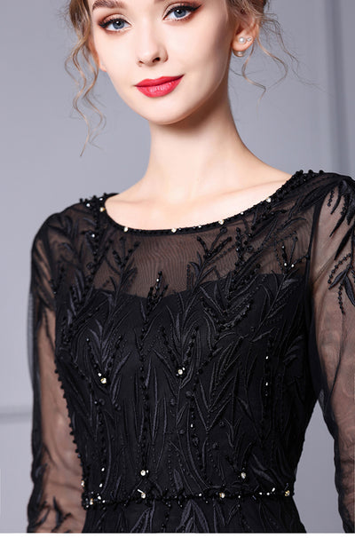 Falda de Gala con Bordado de Cuentas - Largo Medio Elegante - Image 11