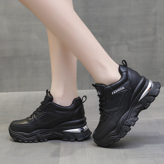 Zapatillas Deportivas Mujer Invierno con Forro Polar y Aumento de Altura