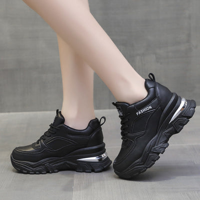 Zapatillas Deportivas Mujer Invierno con Forro Polar y Aumento de Altura
