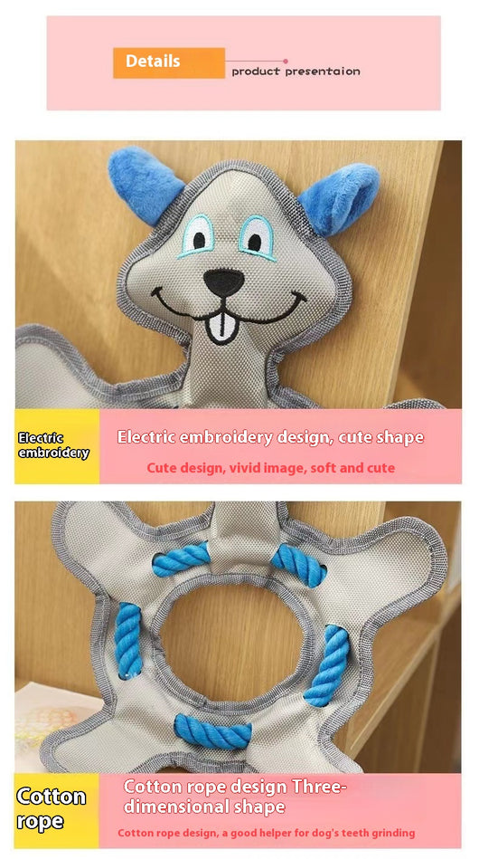 Juguete de Peluche para Perros y Gatos - Hueso Resistente a Mordidas con Sonido - Image 18