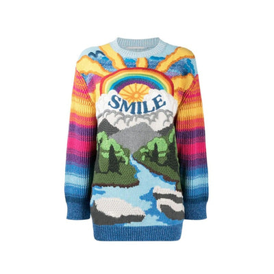 Suéter Pullover para Mujer con Bordado Arcoíris - Image 10