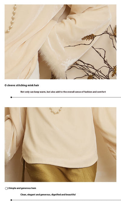 Blusa Tang Suit Estilo Chino con Base Terciopelo - Ropa Elegante para Mujer - Image 12