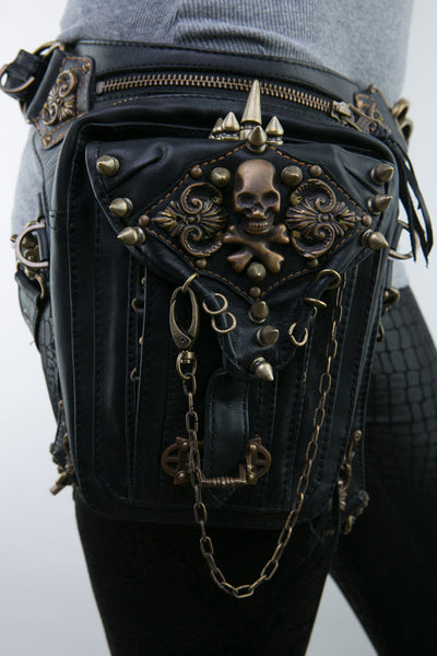 Bolsa Steampunk Estilo Locomotora - Bandolera Messenger con Compartimento para Móvil - Image 7
