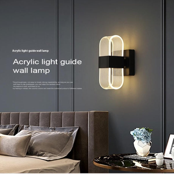 Lámpara de Pared Acrílica Minimalista para Mesita de Noche