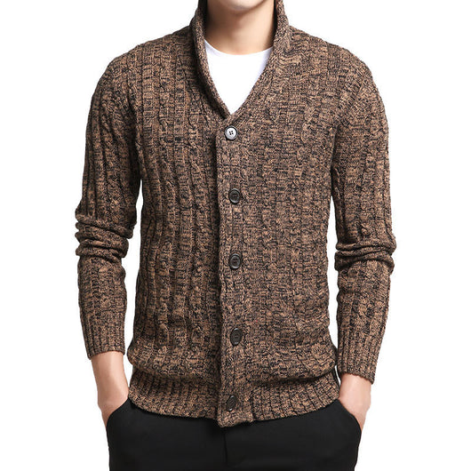 Cardigan de Algodón para Hombre - Suéter Tejido con Botones - Image 10
