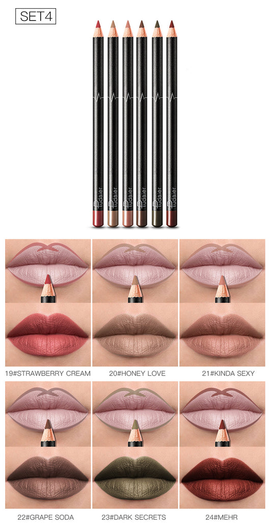 Delineador de Labios 36 Colores Resistente al Agua - Tonos Desnudos - Image 18