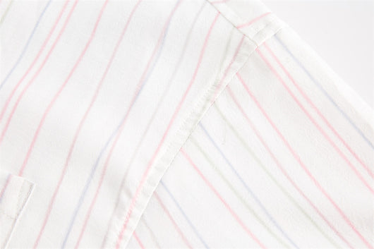 Camisa de Rayas Verticales Manga Corta para Hombre - Image 13