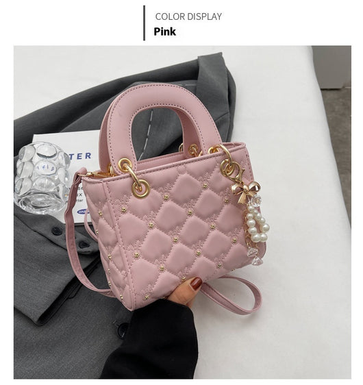 Bolso Bandolera Mujer con Bordado de Diamantes - Cartera de Moda Compacta - Image 23