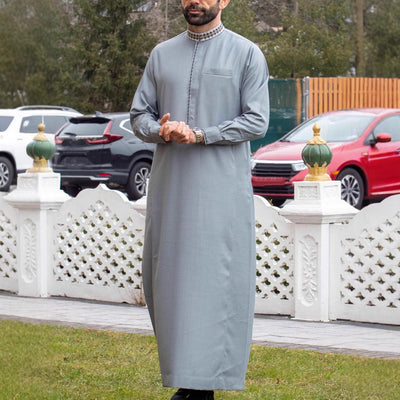 Túnica Suelta Elegante para Hombre Musulmán