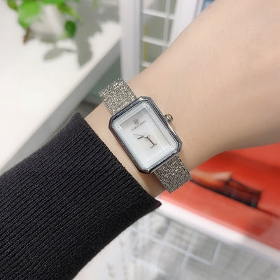 Reloj de Cuarzo con Malla Delicada y Esfera Cuadrada Resistente al Agua - Image 22