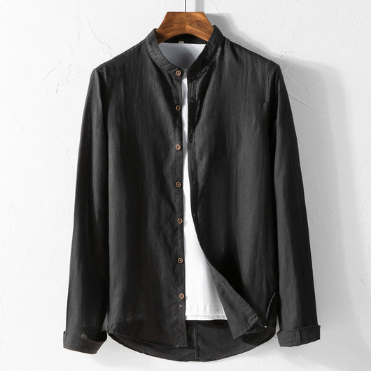 Camisa de Lino Blanca Manga Larga - Image 7