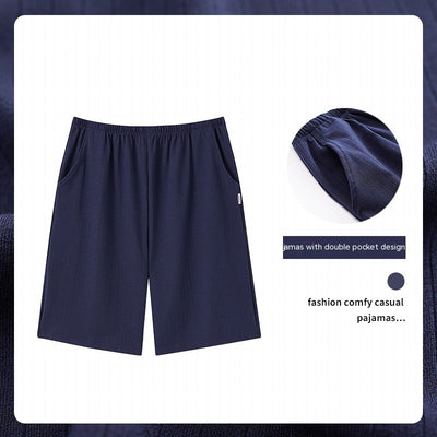 Pantalones Pijama Modal Hombre Verano Algodón Sueltos Casuales - Image 12