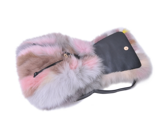Mochila Casual de Piel con Pelaje de Zorro Auténtico - Image 9