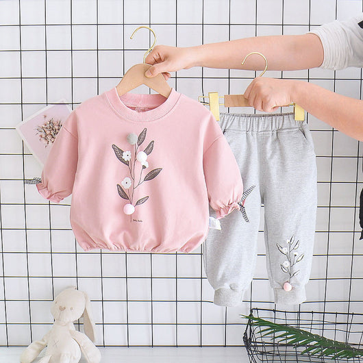 Conjunto Infantil para Niña Primavera Otoño - Diseño Elegante y Cómodo