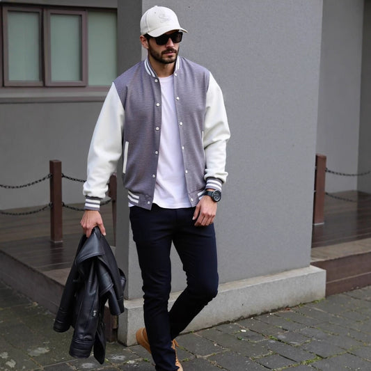 Chaqueta Béisbol Otoño Personalizada para Hombre - Image 2