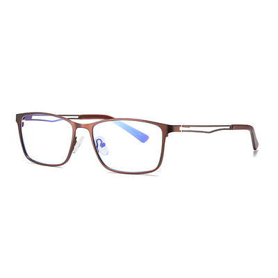 Lentes de Metal Semiarmazón con Filtro Azul para Hombre - Image 7