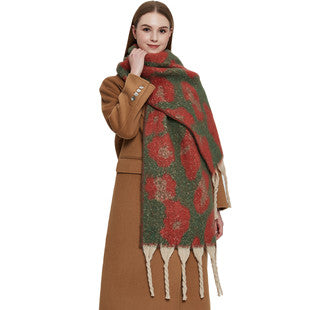 Pashmina de Otoño Invierno con Borlas - Tejido Grueso Europeo Estilo Moderno - Image 41
