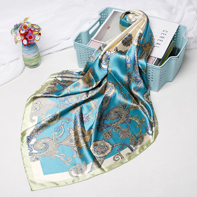 Pañuelo de Seda Artificial Estampado Tamaño Pequeño - Image 3