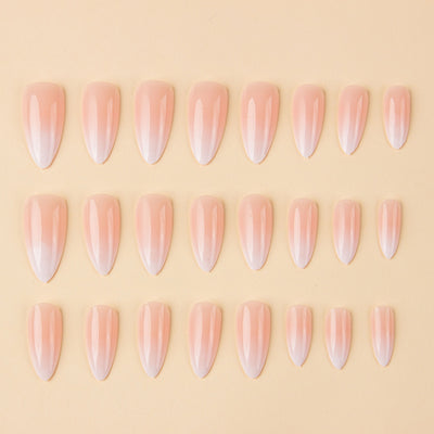 Stickers de Uñas Tipo Almendra con Degradado Suave - Image 10