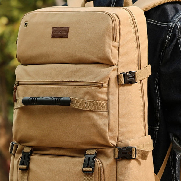 Mochila de Lona Oversized Casual para Hombre