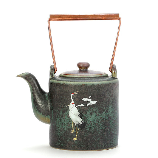 Juego de Té Retro Ceramic Chengxiang con Asa - Set Completo de Cerámica