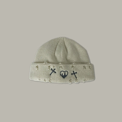 Gorro de Lana con Bordado Calado Versátil para Mujer - Image 5