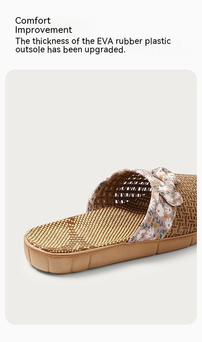 Pantuflas de Lino y Pasto para Mujer - Antideslizantes para Casa - Image 12