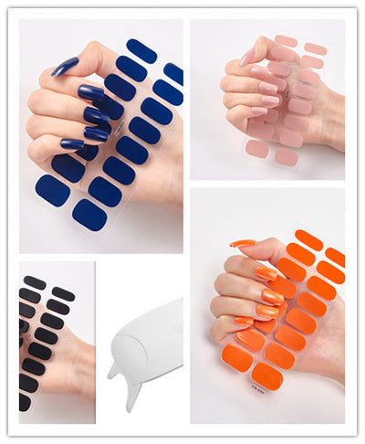 Calcomanías de Uñas Adhesivas Impermeables con Letras y Colores - Image 58