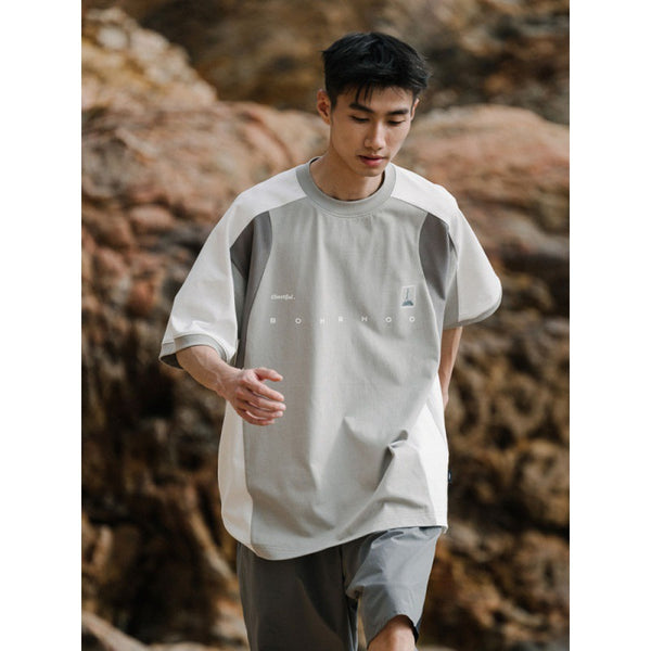 Playera Suelta de Manga Corta Versátil para Hombre
