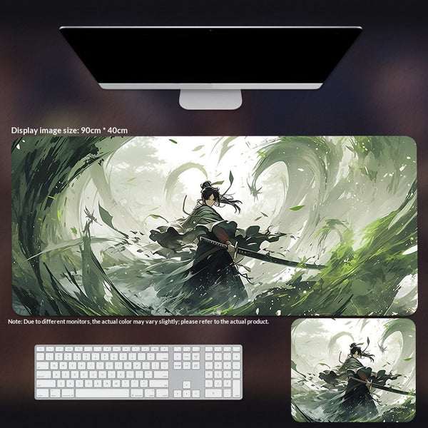 Tapete de Ratón Extragrande Estilo Wuxia Chino - Alfombrilla Gaming Anime para PC