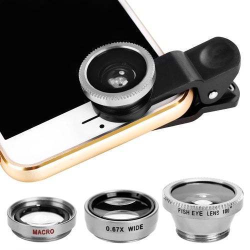 Kit de Lentes para Celular 3 en 1: Gran Angular, Macro y Ojo de Pez - Image 4