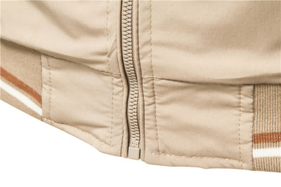 Chamarra Deportiva de Rayas con Cierre para Hombre - Casual Primavera Otoño - Image 11
