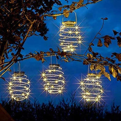 Lámpara Solar Espiral Piña LED para Jardín y Patio - Image 7