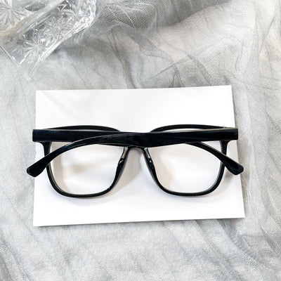 Gafas Decorativas Marco Negro Liso - Estilo Street Snap para Mujer - Image 21