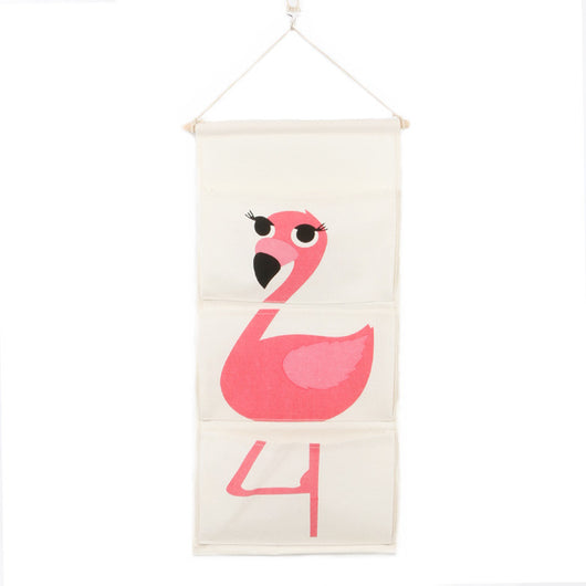 Bolsa Colgante de Algodón y Lino con Diseño Infantil - Organizador de Pared Multifuncional - Image 6