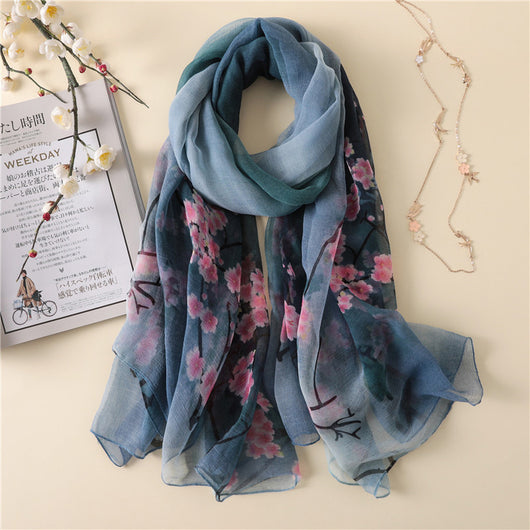 Pañuelo Elegante Estampado Vintage para Mujer - Protección Solar y Moda - Image 7