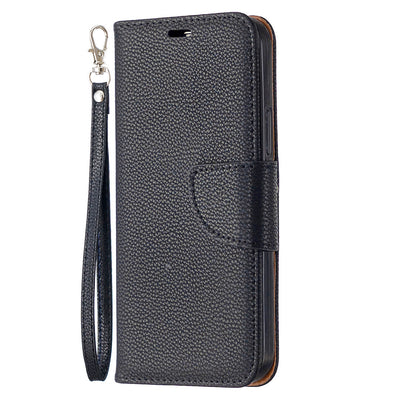 Funda Cartera Flip con Patrón Litchi, Correa y Protección Total - Image 5