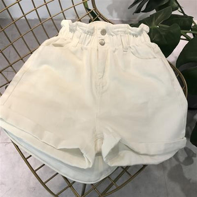 Shorts de Mezclilla Elástica Cintura Alta para Mujer - Estilo Verano Amplio y Cómodo - Image 15