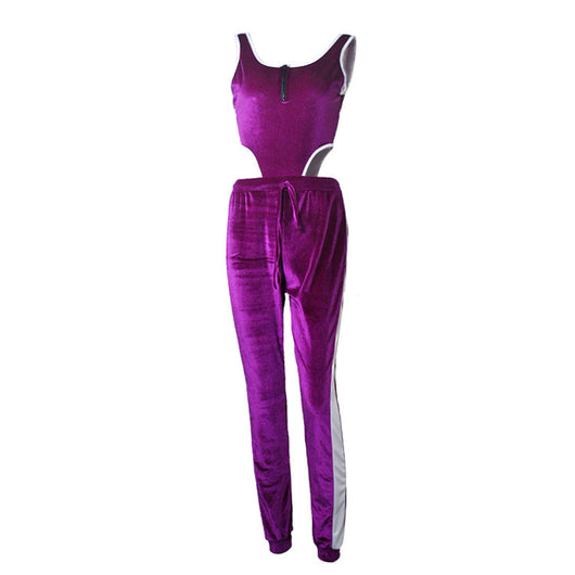 Jumpsuit sin mangas con cutouts y cierre frontal - Image 77