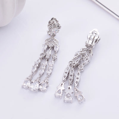 Aretes Largos de Circonia Elegancia Minimalista - Image 12