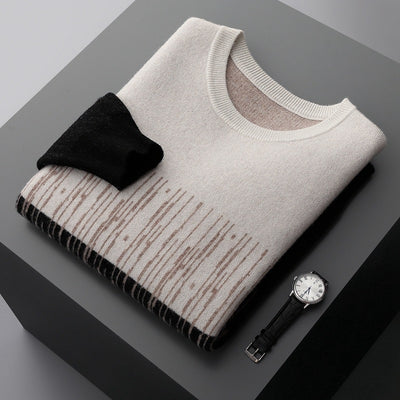 Suéter Casual Hombre Cuello Redondo Degradado Jacquard - Image 9