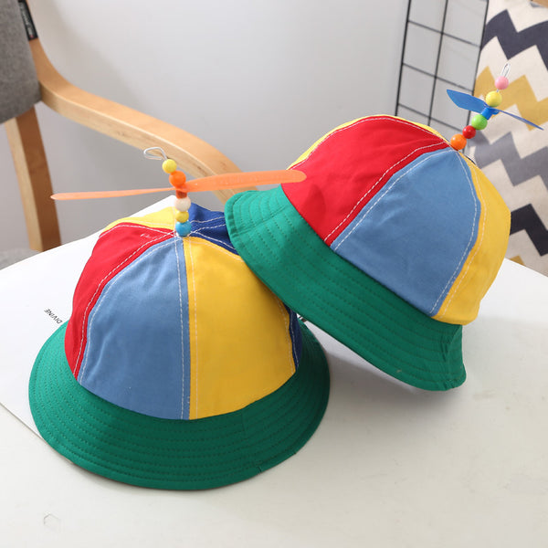 Gorro Infantil con Hélice de Bambú Estilo Libélula