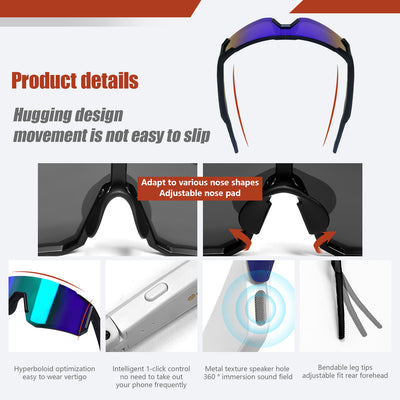 Gafas Inteligentes Deportivas con Bluetooth y Audio Integrado - Image 2