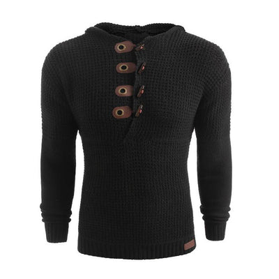 Suéter Hoodie Doble Botonadura Manga Larga para Hombre - Image 11