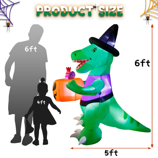 Disfraz Inflable Dinosaurio Calabaza Halloween - Image 6